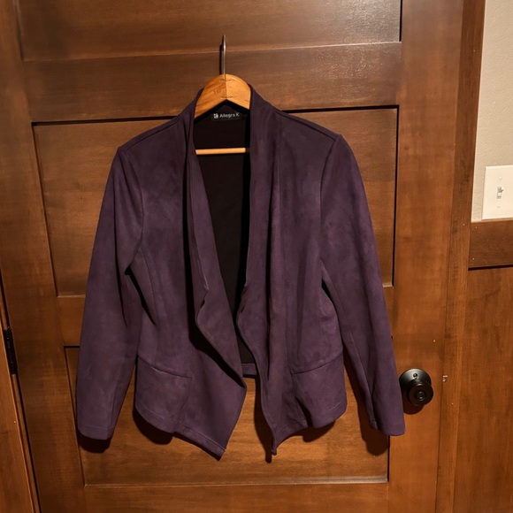 Allegra K Women's Purple Blazer - Picture 5 of 9
